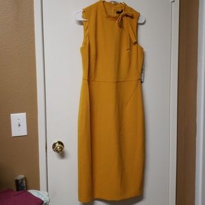 Yellow Mustard Maggy London size 10 Jackie Midi